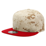 Decky 1047 Digital Camo Snapback Hat, 6 Panel Camouflage Flat Bill Cap - CASE Pricing