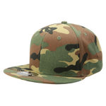 Decky 1047 Digital Camo Snapback Hat, 6 Panel Camouflage Flat Bill Cap