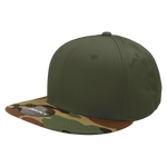 Decky 1047 Digital Camo Snapback Hat, 6 Panel Camouflage Flat Bill Cap