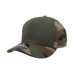 Decky 1048 6 Panel Mid Profile Structured Camo Cap - CASE Pricing