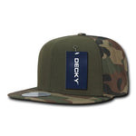 Decky 1049 Camo Snapback Hat, 6 Panel Camouflage Flat Bill Cap - CASE Pricing