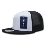 Lot of 12 Decky 6-Panel Trucker Flat Bill Snapback Hats Mesh Bulk