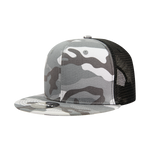 Decky 1055 Camo Flat Bill Trucker Hat, Camouflage 6 Panel Trucker Cap - CASE Pricing