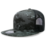 Decky 1063 5 Panel Trucker Cap, Snapback Flat Bill Hat - CASE Pricing