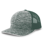 Pacific Headwear 106C Aggressive Heather Trucker Snapback Cap