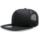 Decky 1080 5 Panel Structured Foam Trucker Cap, Heavy Duty Trucker Hat, Flat Bill