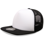 Decky 1080 5 Panel Structured Foam Trucker Cap, Heavy Duty Trucker Hat, Flat Bill - CASE Pricing