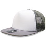 Decky 1080 5 Panel Structured Foam Trucker Cap, Heavy Duty Trucker Hat, Flat Bill
