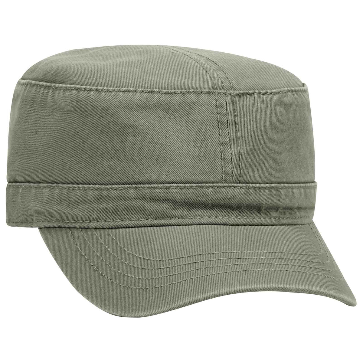 Ottocap Brushed Cotton Twill Youth Baseball Cap - Low Profile Six-Panel, Adjustable Hook & Loop, White, Wholesale Bulk Available