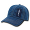Decky 111 6 Panel Low Profile Relaxed Contra-Stitch Dad Hat, Contrast Stitch Cap