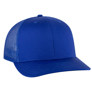 Otto Cap 112-1 - 6 Panel Mid Profile Mesh Back Trucker Hat - 112 -