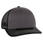 Otto Cap 112-1 - 6 Panel Mid Profile Mesh Back Trucker Hat - 112