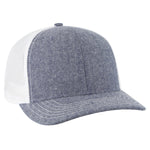 Otto Cap 112-1 - 6 Panel Mid Profile Mesh Back Trucker Hat - 112