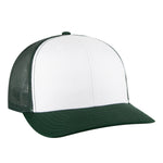 Otto Cap 112-1 - 6 Panel Mid Profile Mesh Back Trucker Hat - 112