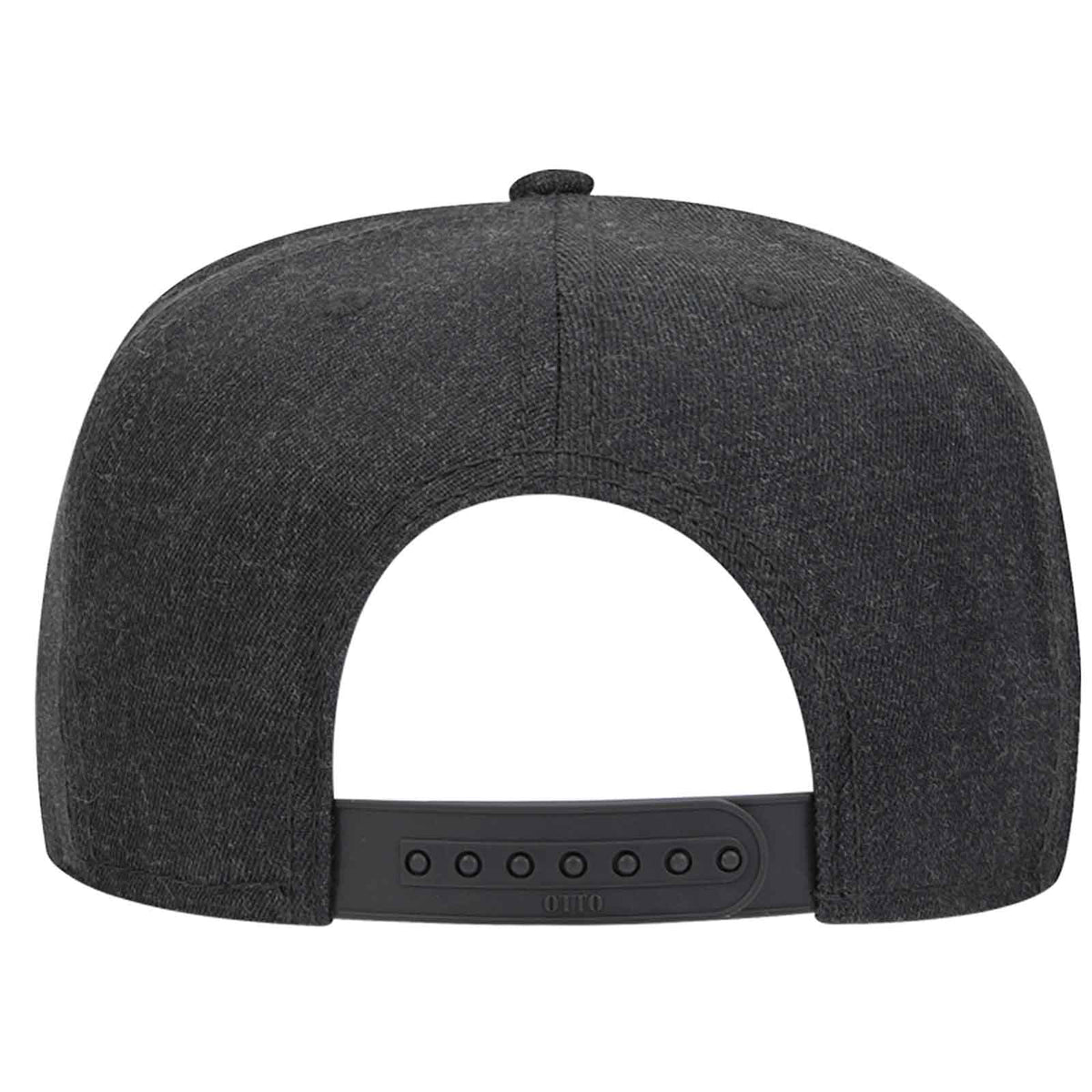 Otto 5 Panel Mid Pro Snapback Hat, Wool Blend Flat Bill Cap