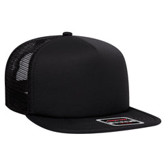 Otto 5-Panel, Mid Profile Foam Trucker Flat Bill Hat, Snapback - 164-1190 -