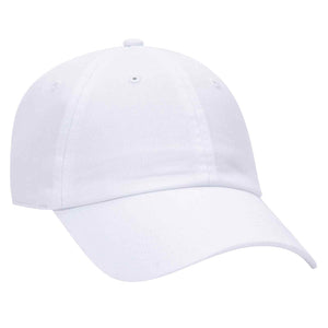 Otto 6 Panel Low Profile Dad Hat, Garment Washed Cotton Twill - 18-1225 -