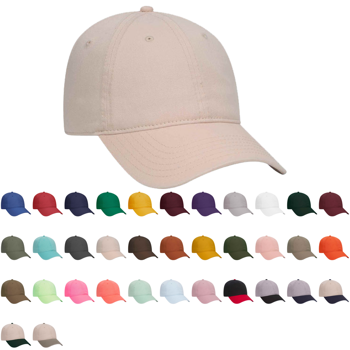 Otto 18-772 Low Profile Dad Hat Relaxed 100% Cotton Cap – The Park