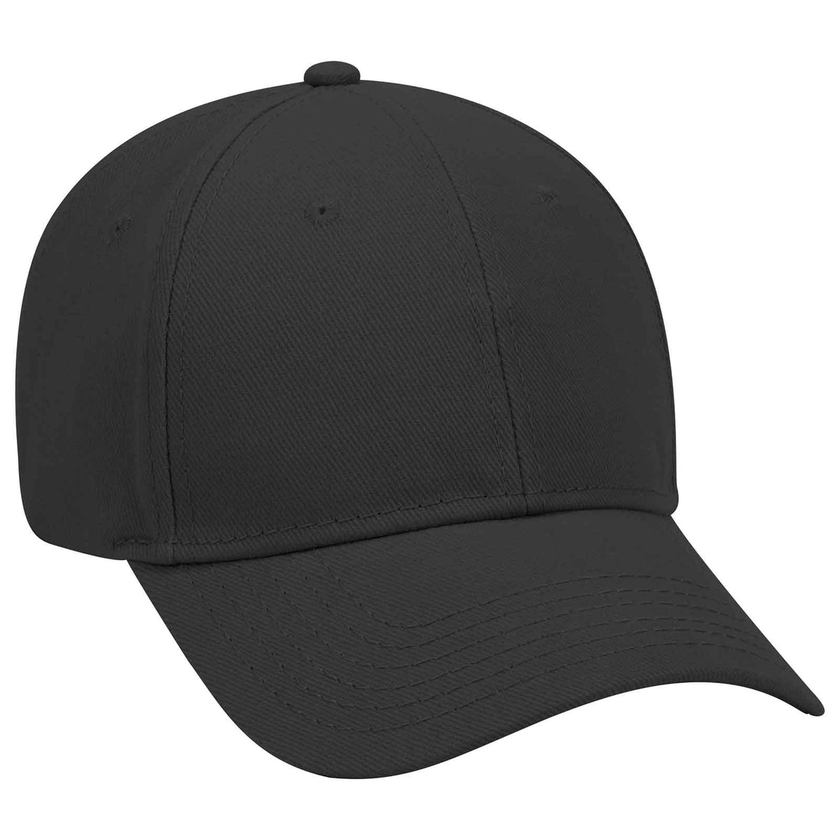 Otto 6 Panel Low Profile Baseball Cap - Brushed Bull Denim Hat