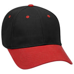 Otto 6 Panel Low Profile Baseball Cap, Brushed Bull Denim Hat - 19-251