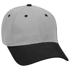 Otto 6 Panel Low Profile Baseball Cap, Brushed Bull Denim Hat - 19-251 -