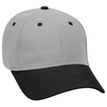 Otto 6 Panel Low Profile Baseball Cap, Brushed Bull Denim Hat - 19-251