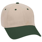 Otto 6 Panel Low Profile Baseball Cap, Brushed Bull Denim Hat - 19-251
