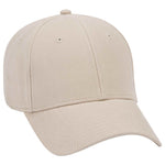 Otto 6 Panel Low Profile Baseball Cap, Brushed Cotton Twill Hat - 19-860