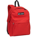 Everest Backpack Book Bag - Back to School Classic Style & Size Red