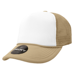Decky 210 Blank Foam Trucker Hat, Two Tone Mesh Back Cap