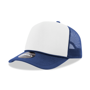 Decky 210 Blank Foam Trucker Hat, Two Tone Mesh Back Cap -