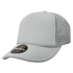 Decky 211 Blank 5 Panel Foam Trucker Cap, Mesh Back Hat