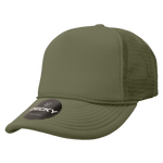 Decky 211 Blank 5 Panel Foam Trucker Cap, Mesh Back Hat