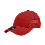 Decky 214 - 6 Panel Low Profile Structured Cotton Trucker Hat, Mesh Golf Cap - CASE Pricing