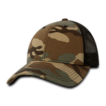 Decky 218 - 6 Panel Low Profile Structured Camo Trucker Hat