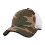 Decky 218 - 6 Panel Low Profile Structured Camo Trucker Hat