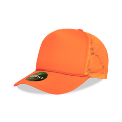 Decky 221 Neon Foam Trucker Cap, 5-Panel Mesh Back Hat -