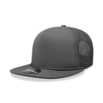 Decky 223 Blank Solid Color, Flat Bill Foam Trucker Hat