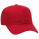 Otto 6 Panel Mid Profile Baseball Cap, Cotton Blend Twill Hat - 27-079