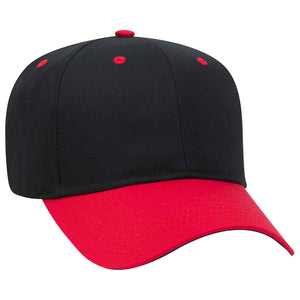 Otto 6 Panel Mid Profile Baseball Cap, Cotton Blend Twill Hat - 27-079 -