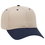 Otto 6 Panel Mid Profile Baseball Cap, Cotton Blend Twill Hat - 27-079