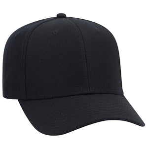 OTTO CAP 6 Panel Mid Profile Baseball Cap, Wool Blend Twill - 27-210 -