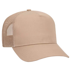 Otto 5 Panel, Mid Pro Mesh Back Trucker Hat, Cotton Blend Twill Cap - 32-285 -