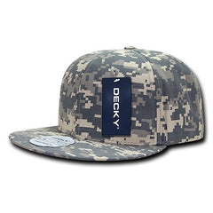 Decky 360 - Ripstop Snapback Hat, 6 Panel Flat Bill Cap - CASE Pricing -