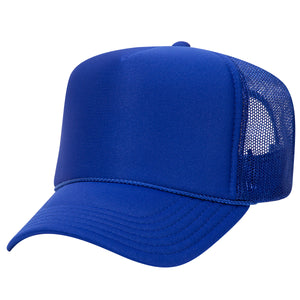Otto 39-165 5-Panel High Crown Foam Trucker Hats - Solid Colors -
