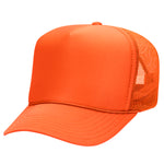 Otto 39-165 5-Panel High Crown Foam Trucker Hats - Solid Colors