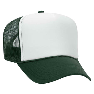 Otto 39-169 5 Panel High Crown Mesh Back Foam Trucker Hat, Polyester Foam Cap -