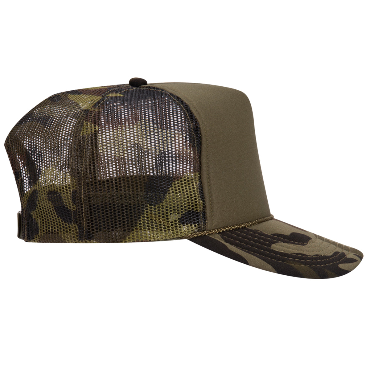 Otto 49-158 5-Panel High Crown Foam Trucker Hat - Camo – The