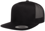 Yupoong 6006 Classic Trucker Snapback Hat, Flat Bill - Lot of 100 Hats - YP Classics®