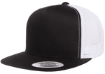 Yupoong 6006T Classic Trucker Snapback Hat, Flat Bill - Lot of 100 Hats - YP Classics®